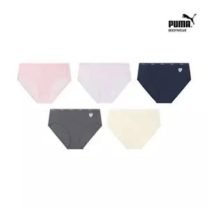 매장정품 푸마바디웨어 푸마 여아 소프트 터치 무형광 면팬티 5종세트 1818225
