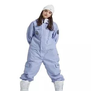 여성 점프수트 방한복 일체형 세트 스키복 방수 겨울 보드복