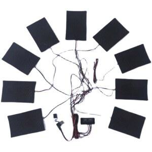 의류 히터 패드 기어 발열조끼 재킷용 가능한 마우스 가능 전기 실내 캠핑 카본