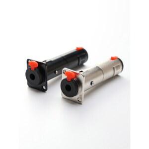 프로 C 스테레오 솔더리스 1 4 어댑터 6.35mm 통과 블랙 플러그 마이크