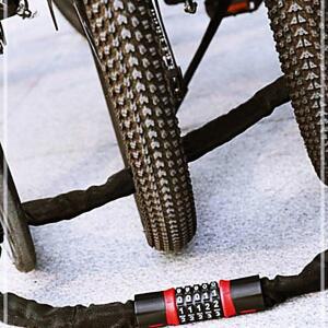 [2개구성] 쿨샵 체인 키 바이크 대형 오토바이 사물함 와이어 열쇠 지문 경첩 자물쇠 자전거 KW9B4557