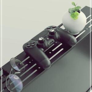 [2개구성] 와이드 TV 철제 선반 대 스크린 공간활용 모니터 공유기 거치 리모컨 셋탑박스 LWEB343E