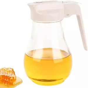 도다모어 3.5 유리 시럽 디스펜서 노 드립 리스 스틸 스파우트 - 허니 병 메이플 퍼러 오일 크루트