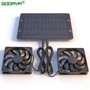 12V 태양광 팬  충전기  배기 환풍기  패널 구동 개집  닭장  RV  온실용 공기
