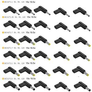 USB C 암 PD에서 DC 전원 수 플러그 3.0x1  5V  9V  12V  19.5V 1/3.5x1.35/4.0x1.7/4.8x1.7/5.5x2.1/5. 라