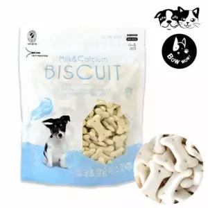 다팔래용 밀크 간식) 비스켓 바우와우 220g (강아지 칼슘