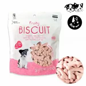 다팔래용 간식) (강아지 비스켓 220g 딸기맛 바우와우