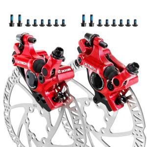 Z00M HB-100 유압 디스크 브레이크 캘리퍼, 160mm 로터가 장착된 MTB 바이크 앞뒤 캘리퍼 세트, eBike, 산악 자전거, 로드 바이크, 팻 바이크용 알루미늄 합금