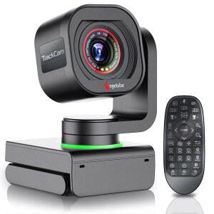 Angetube TrackCam 4K PC/Mac용 웹캠 - 원격 제어, 제스처 PTZ, HDR, 마이크, 데스크톱 컴퓨터용 웹 카메라, 노트북, 회의, 화상 통화를 위한 AI 추적 USB 3 0 스트리밍 카메라