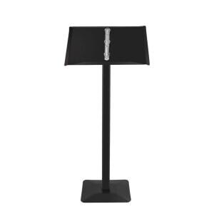 업소용 메뉴판 스탠드 거치대 표 LED 바닥 철제 블랙 POP 가능 패널 검정