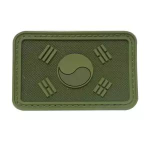 태극기패치 PVC 국방색 태극기.태극기뱃지 찍찍이태극기 실리콘태극기