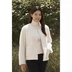 {매장정품} 피에이티 25 FW 신상 여성 인조무스탕 라운드자켓 ML-81203 1287809