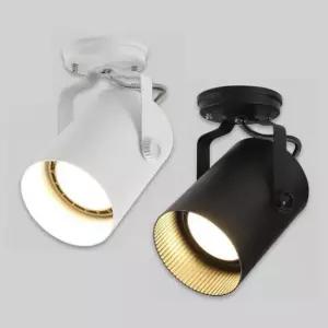 [데코] 국산 KC 직부 등기구 원통파30 A 화이트 블랙 각도조절 원형 스포트라이트 의류 전등