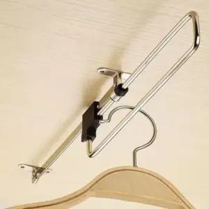 [생활] 드레스룸 슬라이딩 행거 옷걸이 옷장 정리 레일형 가정용 옷 정리함