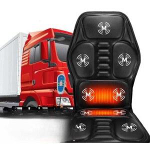 운전석 안마기 화물차 장거리 그레이 온열 시트 가죽Type 대형트럭 쿠션 좌석 검정