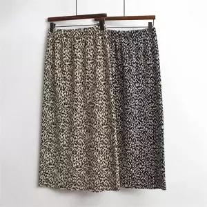 빅사이즈사랑해요 G838L303 레오파드플리츠스커트 KD (9793969A)
