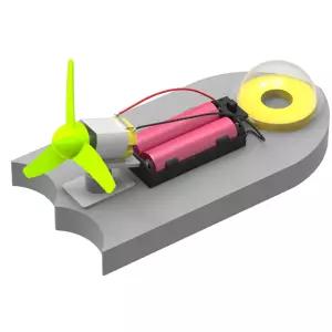 초등학교 과학 전동 프로펠러 풍력 배 보트 만들기 두뇌개발 방과후 교육완구 예비중