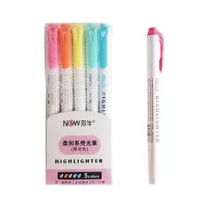 [셀러에이드]학생학용품 암기마카펜 필기도구 세트형광펜 5색