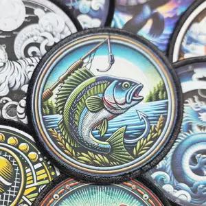 낚시 원형 와펜 패치 제작