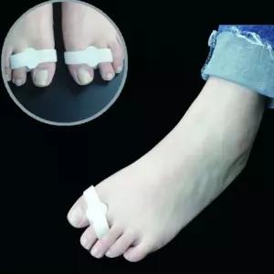실리콘 발가락운동 보조기 깔창 쿠션 골무 밴드 2홀