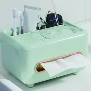 다용도 소품 정리 수납함 사각 티슈 케이스 거치대