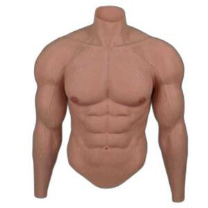 근육 슈트 실리콘 민소매 스몰 변장 남성 사이즈 머슬 인조 흉근 의상 수트 몸짱