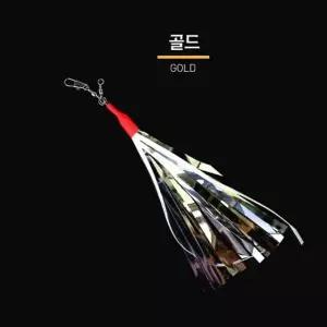 [콩심팥심]문어 낚시 스커트 채비 골드 야광