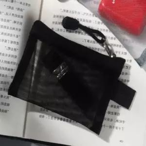 미니 파우치 반투명 메쉬 지퍼 소형 키링 이너백 화장품파우치 사각