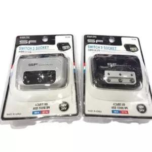 [CAR] 90도 각도 조절 스위치 다용도 멀티 소켓 시거잭 3구