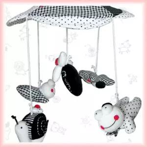 왕눈이 흑백 모빌 칼라 모빌 유모차 대