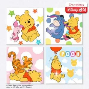 하비스스퀘어 DIY 보석십자수 디즈니 위니 더 푸우 미니이젤 20x20