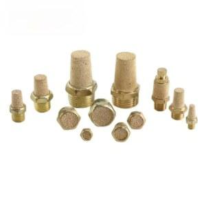 공압 황동 배기 머플러 BSL M5 1/8 1/4 3/8 1/2 소음기 피팅 소음 필터 감속기 커넥터 COPPE