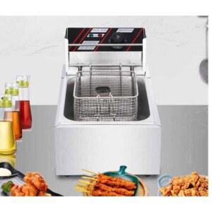 닭튀김기 소형가전 튀김기구 튀김기 머 캠핑 6H형 튀김바구니뚜껑 다기능