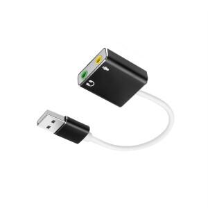 외부 USB 사운드 카드 울트라 휴대용 HIFI 매직 보이스 7.1CH 마이크 오디오 입력 포트 프리 드라이브 플매