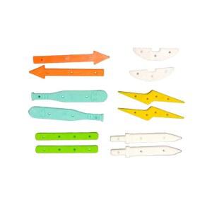 리파이 핑거보드 레일 6세트 - 미니 핑거 스케이트보드 데크 장식용