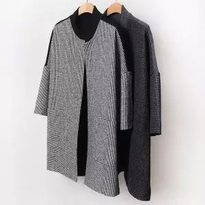 빅사이즈사랑해요 B671L312 하운드차이나롱가디건 MN (12261780A)