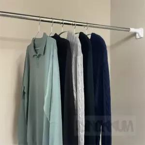 디노꿈 압축 행거 커튼봉 110-200cm 무타공커튼걸이 옷걸이압축봉