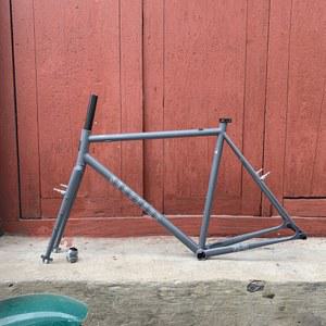 700x42C 트랙 자전거 프레임 세트 단일 속도 워크 Fixie Chorme 몰리브덴 강철 52/55/58cm