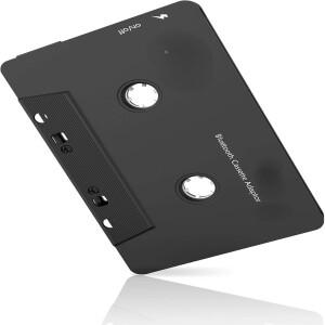 차량용 오디오 Bluetooth 무선 카세트 수신기 테이프 플레이어 5.0 Aux 어댑터 검정색