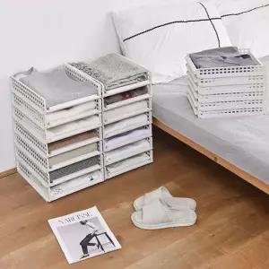 슬라이딩 수납 트레이 접이식 옷정리 서랍 정리함