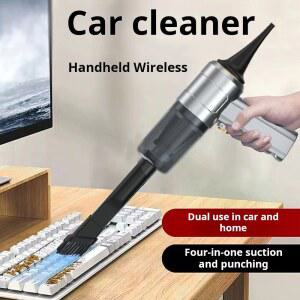 2IN1 무선 핸드 헬드 미니 자동차 진공 청소기 강력한 흡입 공기 송풍기 먼지 떨이 휴대용 다용도 홈 청소 기계