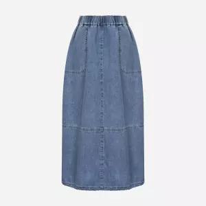 써스데이아일랜드 아웃포켓 데님 스커트 T256MSK131W 401566