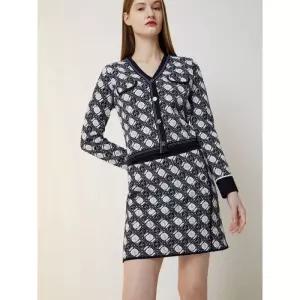 주크 로고 자카드 니트 스커트 (Z241KSD001) 402101