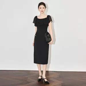 여성 원피스 봄 예쁜 쉬폰 드레스 슬림핏 SPO마켓1