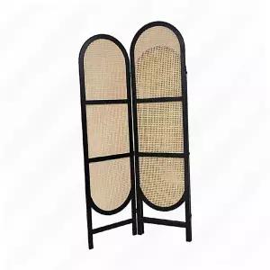 우드 접이식 스크린 라탄 인테리어 동남아 가림막 원목 현관 파티션 칸막이
