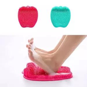 간편발씻기 056KHH36 풋케어 각질제거 애플지압 브러쉬 발매트