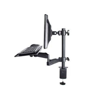 키보드암 거치대 벽부착 걸이 브라켓 컴퓨터 스탠드 행거 학교 키보드 회전 브래킷 모니터암