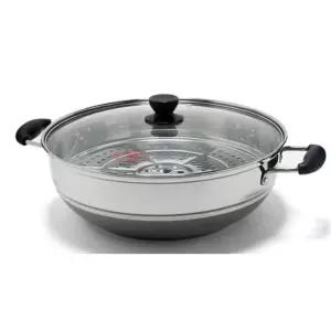 퀸센스 인덕션 찜기 찜냄비 찜통 채반 찜솥 1단 34cm