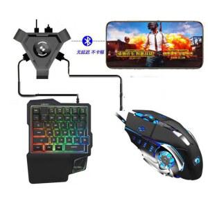 모바일 게이밍 세트 게이밍키보드 한손 키보드 컨트롤 연결 핸드폰 모바일 블루투스