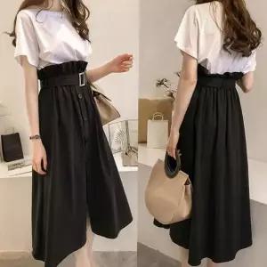 [리더스] 여름 반팔 롱치마 상하세트 데일리 투피스 (10146743A)